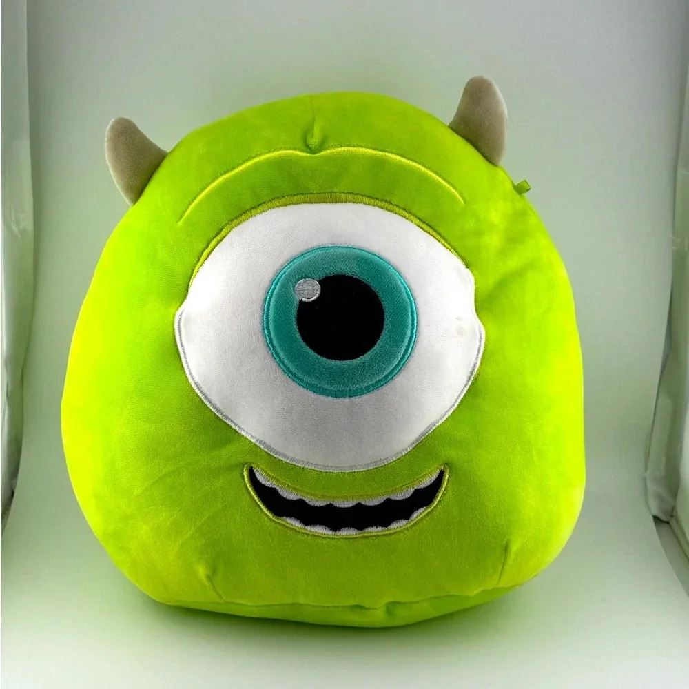 Kellytoy Squishmallows Disney Pixar Authentic Mike Wazowski Monsters Inc. Plush
